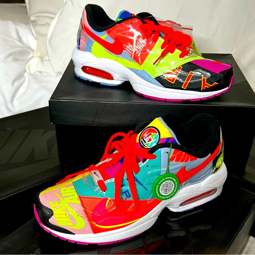 Atmos x Nike Air Max2 Light QS ‘Logos’ (style: BV7406-001) SIZE Men 9/Women 10.5